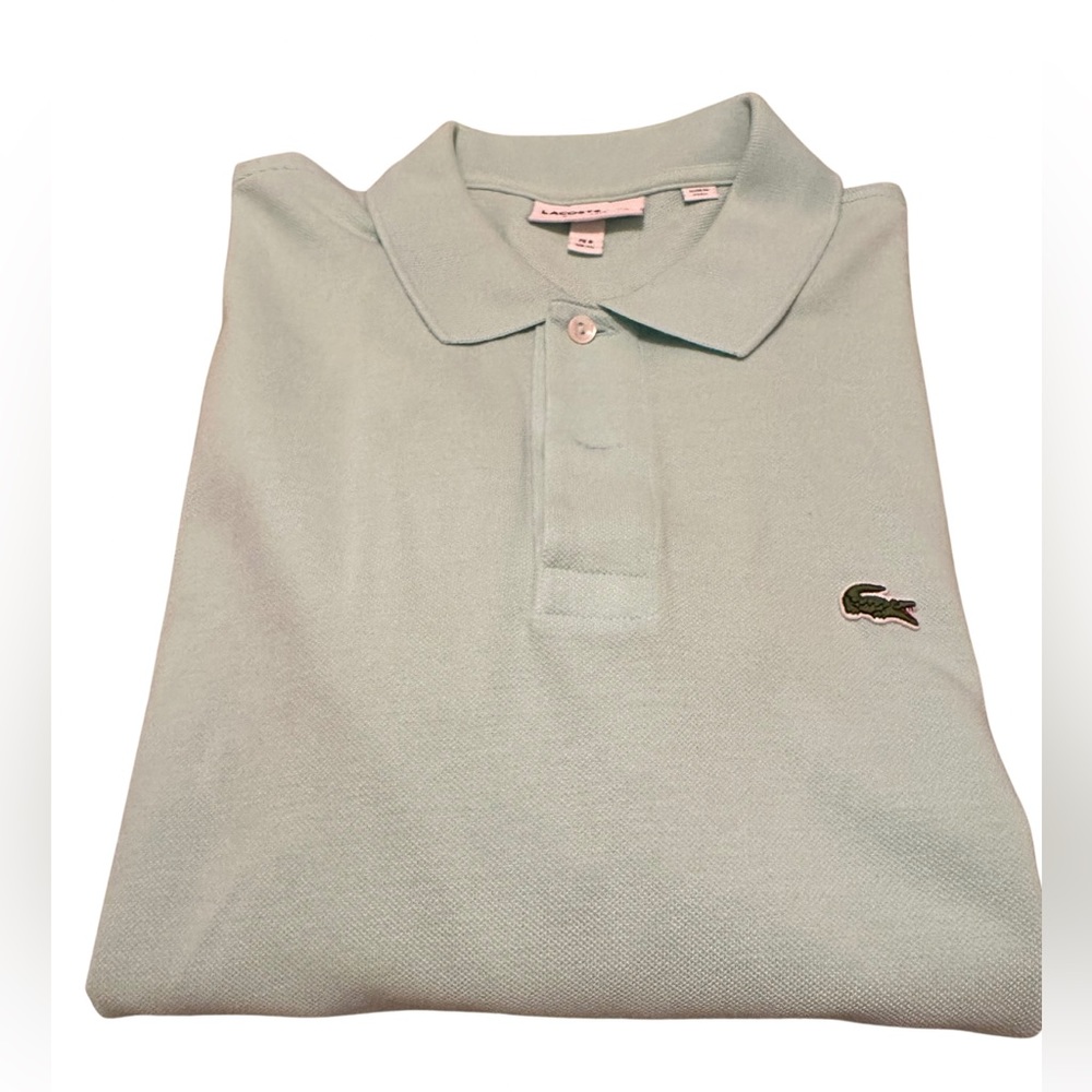Lacoste baby blue classic fit men polo